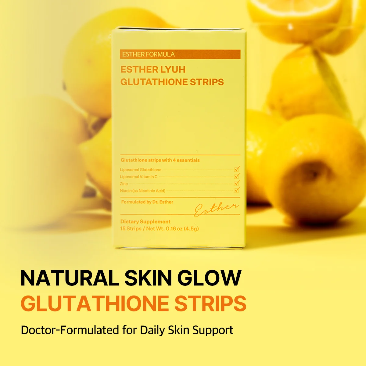 glutathione ester ESTHER FORMULA Esther Lyuh Strips 0.01 oz.(0.3g) x 15ea AlbertaSkincare