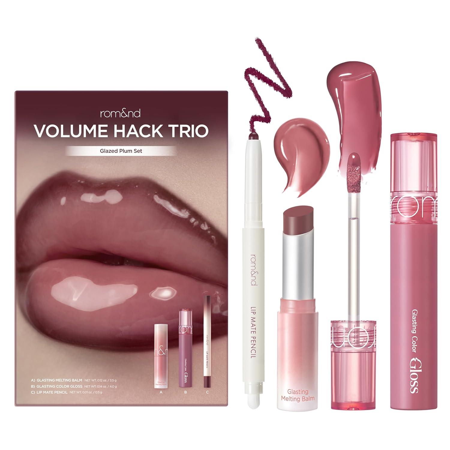 5types] rom&nd Volume Hack Trio Set 0.28 oz.(8.0g) | OLIVE YOUNG US