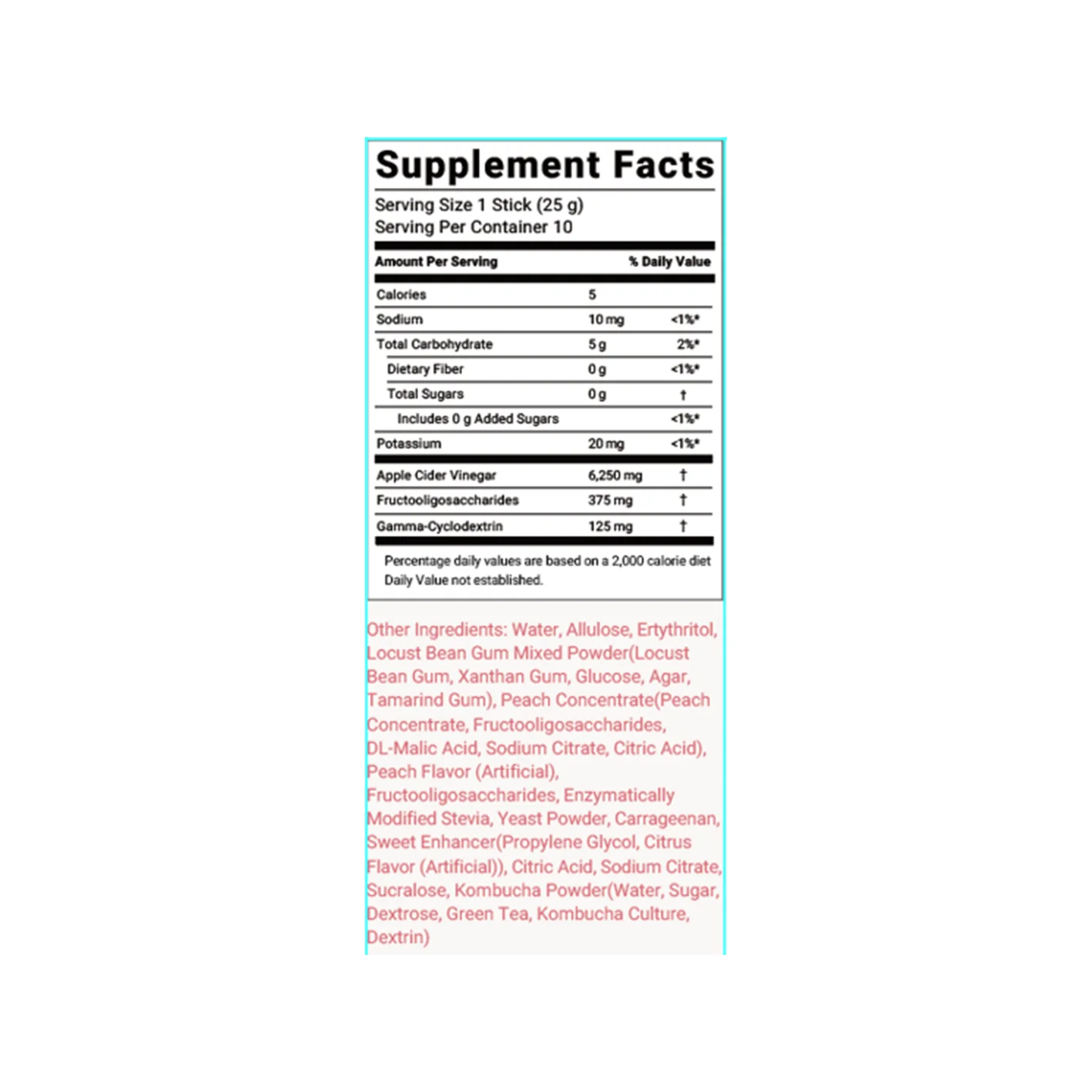 [2flavors] FOODOLOGY Acv Jelly 0.88 oz.(25g) x 10ea detail 4