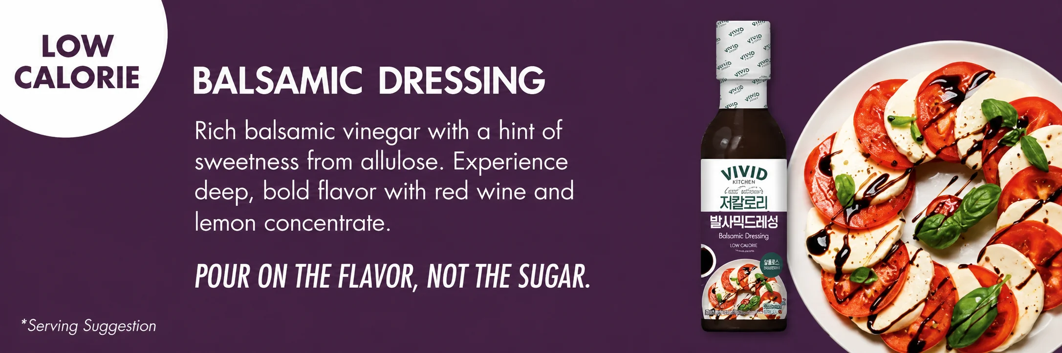 [3flavors] VIVID KITCHEN Zero Sugar & Low Calorie Dressing detail 4