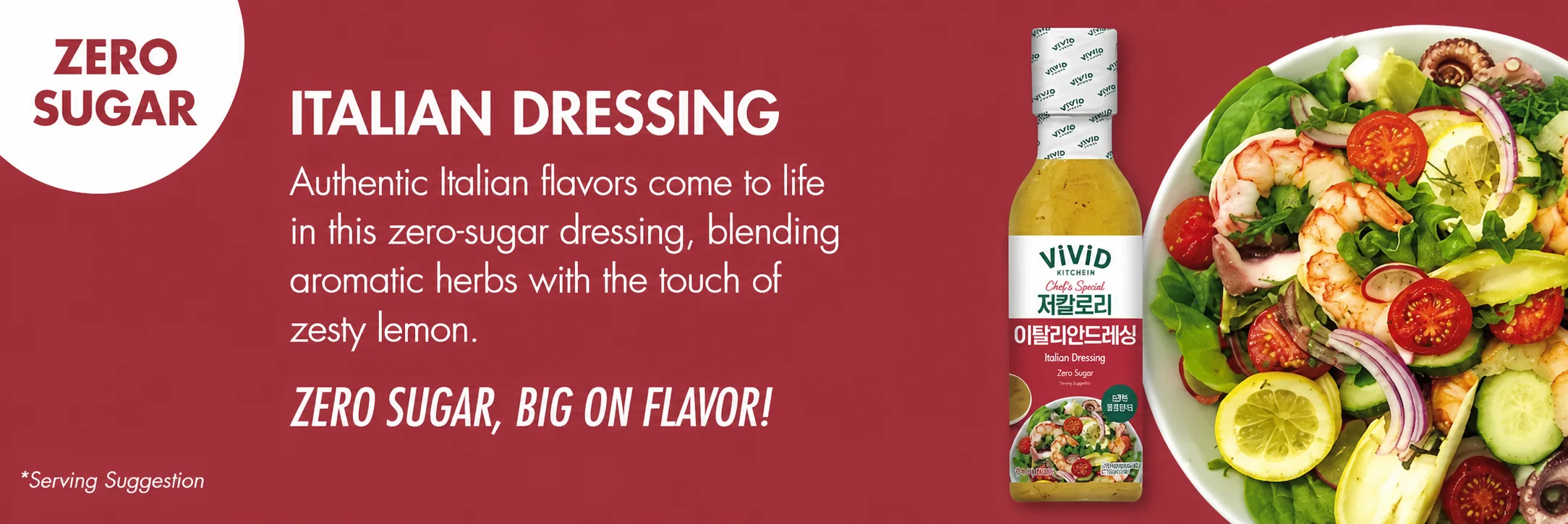 [3flavors] VIVID KITCHEN Zero Sugar & Low Calorie Dressing detail 6