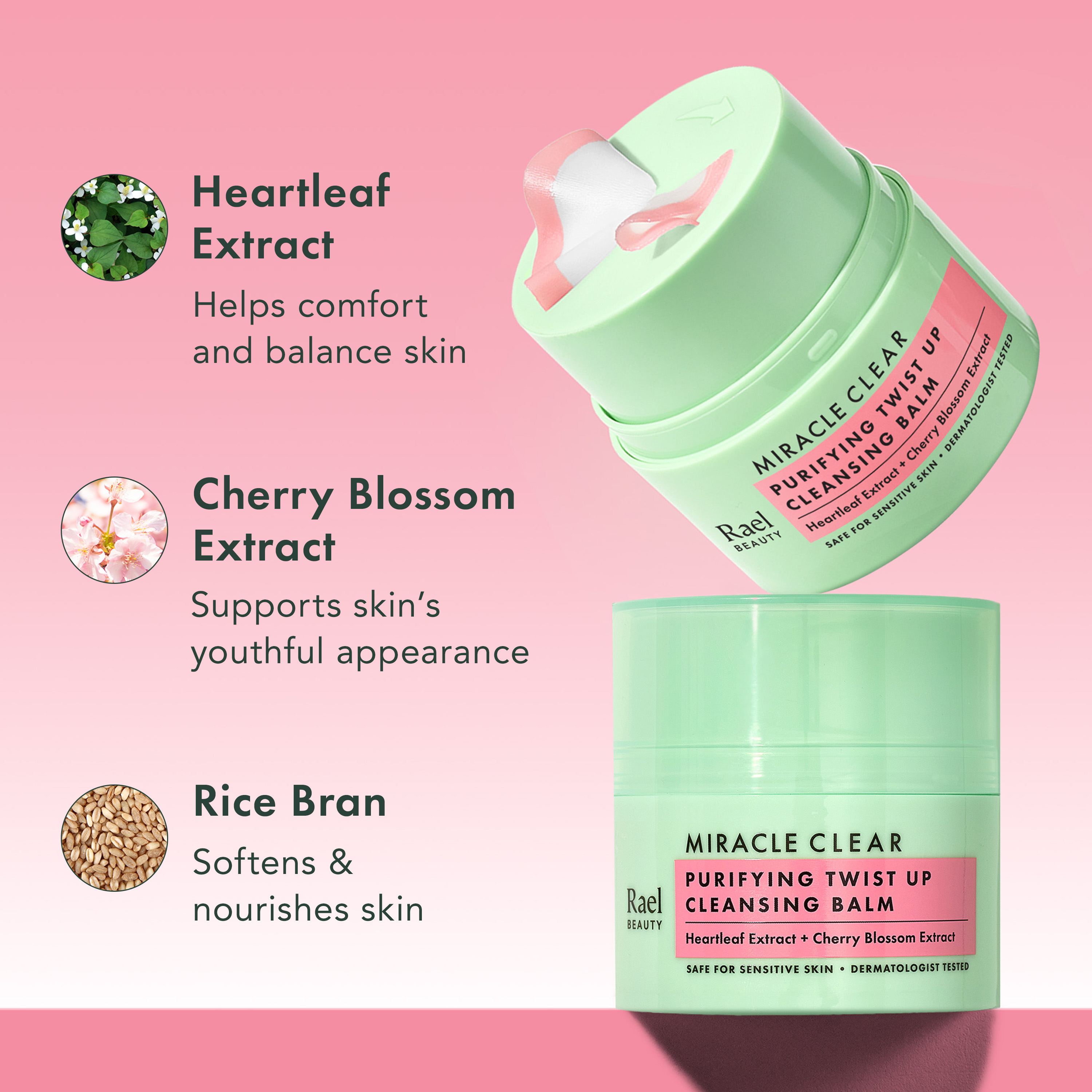 Rael Beauty Miracle Clear Purifying Twist Up Cleansing Balm 1.69