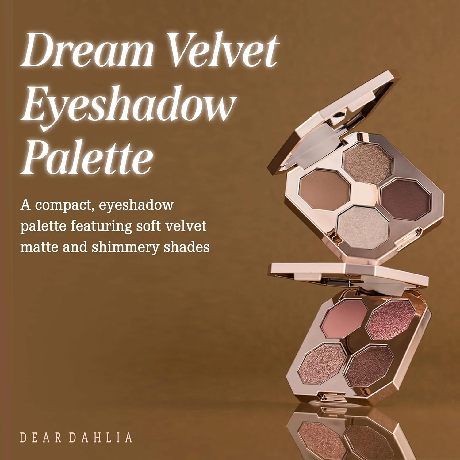 [4colors] DEAR DAHLIA Dream Velvet Eyeshadow Palette 0.17 oz.(5.1g) detail 1