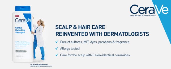 CeraVe Gentle Hydrating Shampoo 12 fl. oz.(355ml) detail 3