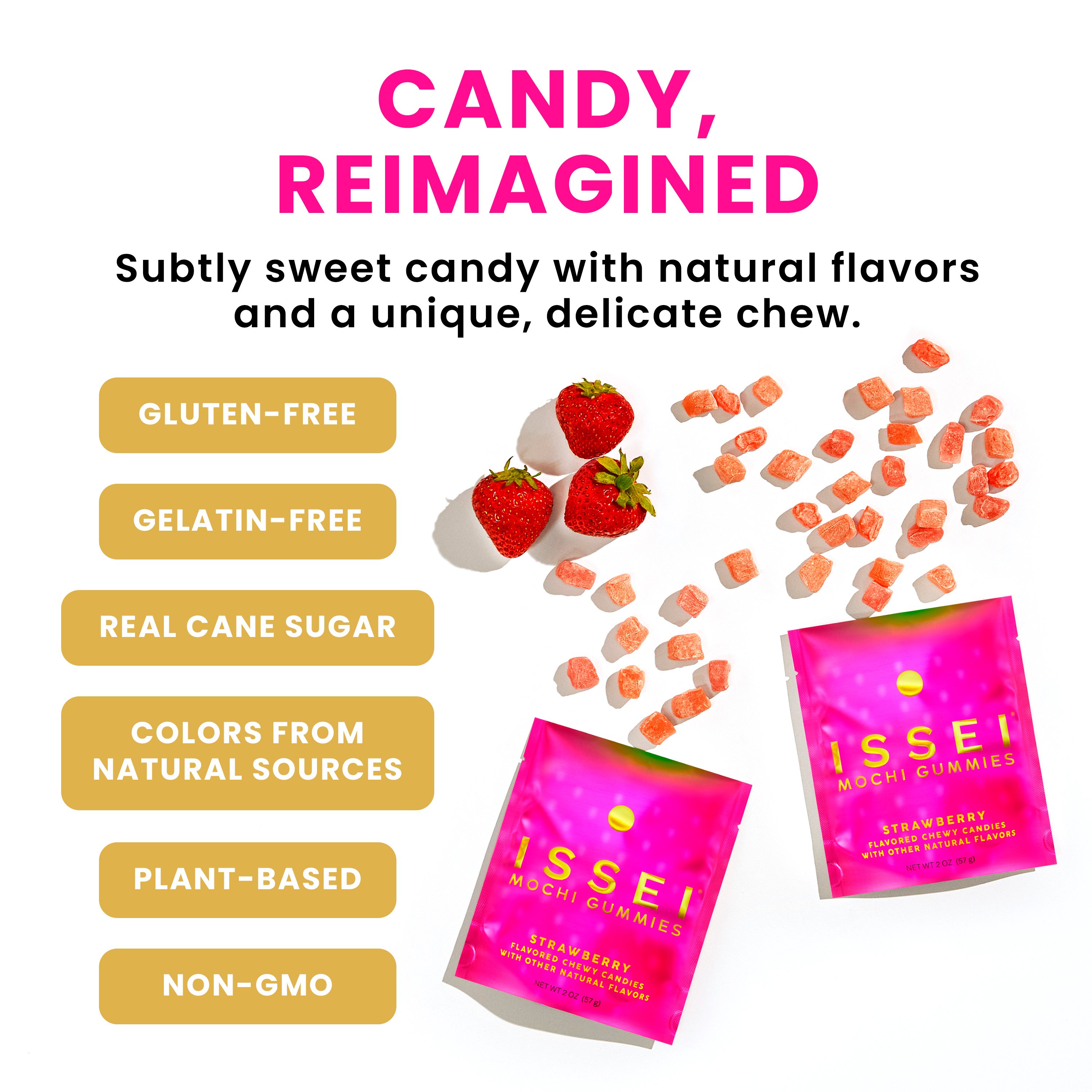 [3flavors] Issei Sour Watermelon Mochi Gummies 2 oz.(57 g) detail 10
