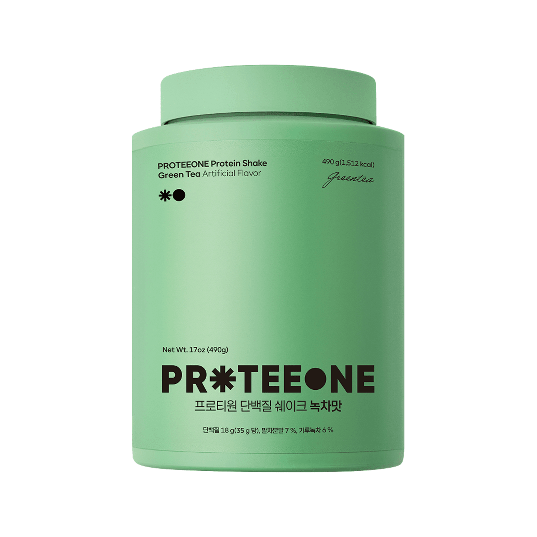 PROTEEONE Protein Shake Green Tea 17 oz.(490g) detail 1
