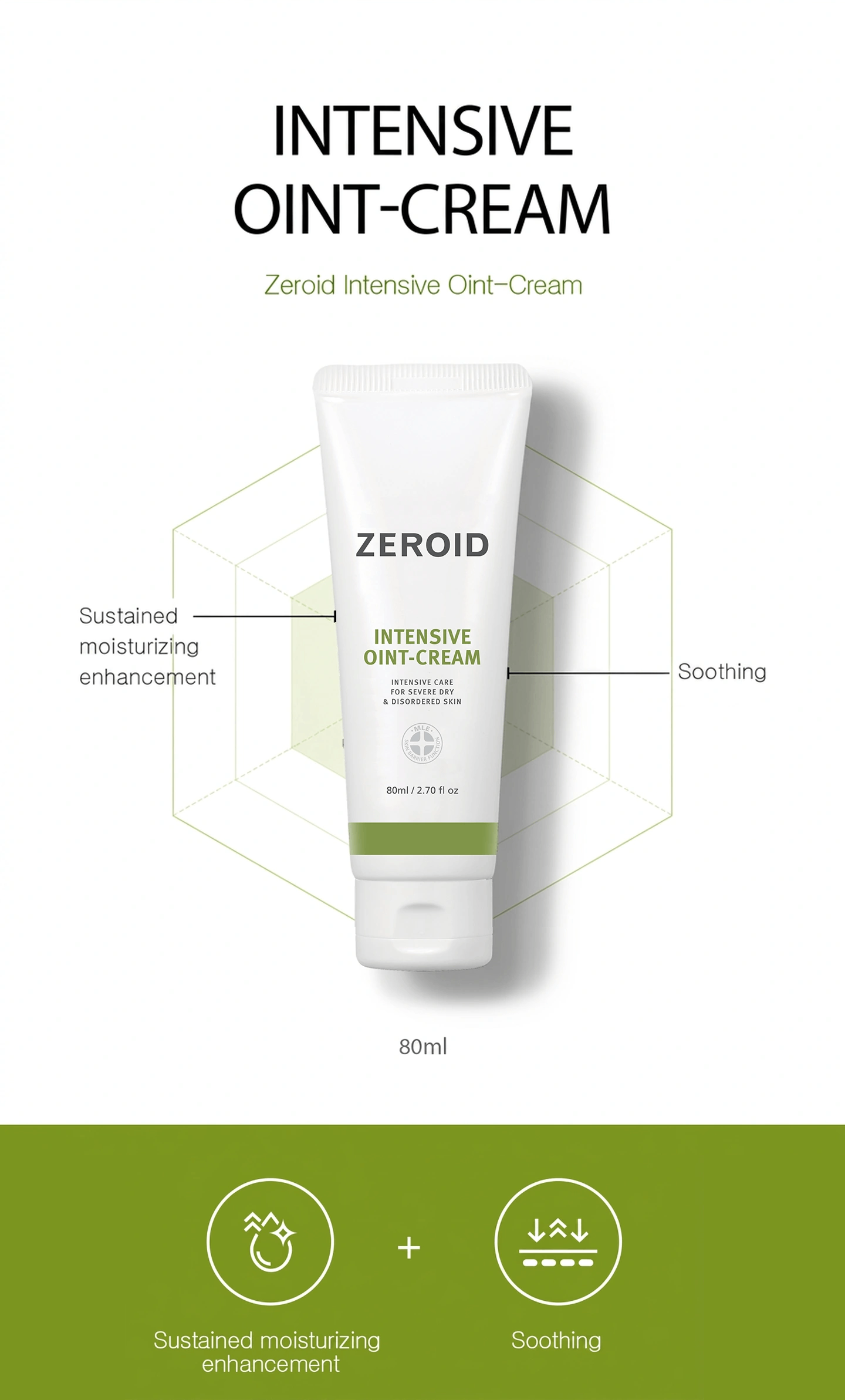 Zeroid Intensive Oint-cream 2.71 fl. oz.(80ml) | OLIVE YOUNG US
