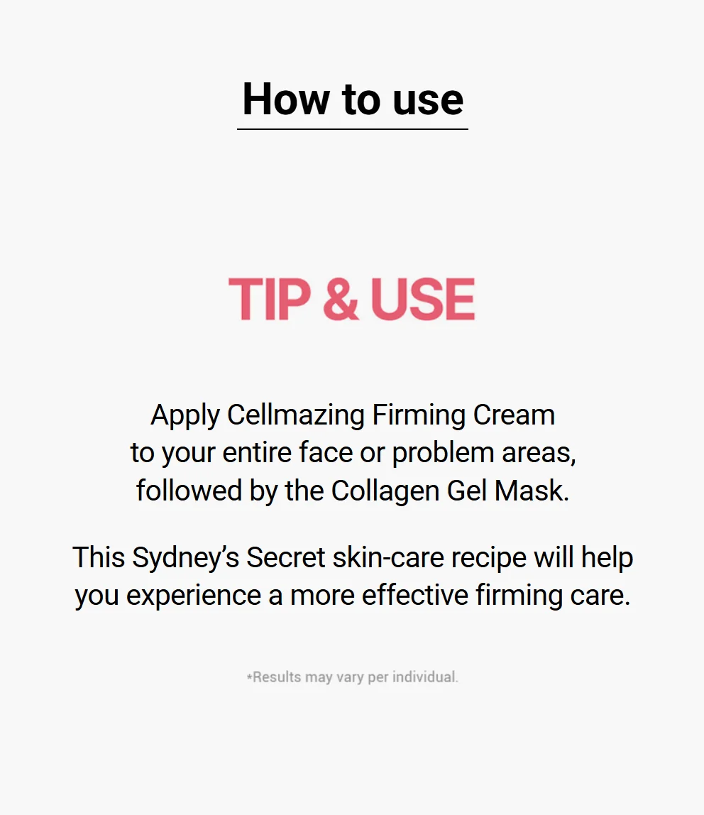 Torriden Cellmazing Low Molecular Collagen Firming Gel Mask 2p 1.27 oz.(36g) x 4ea detail 4