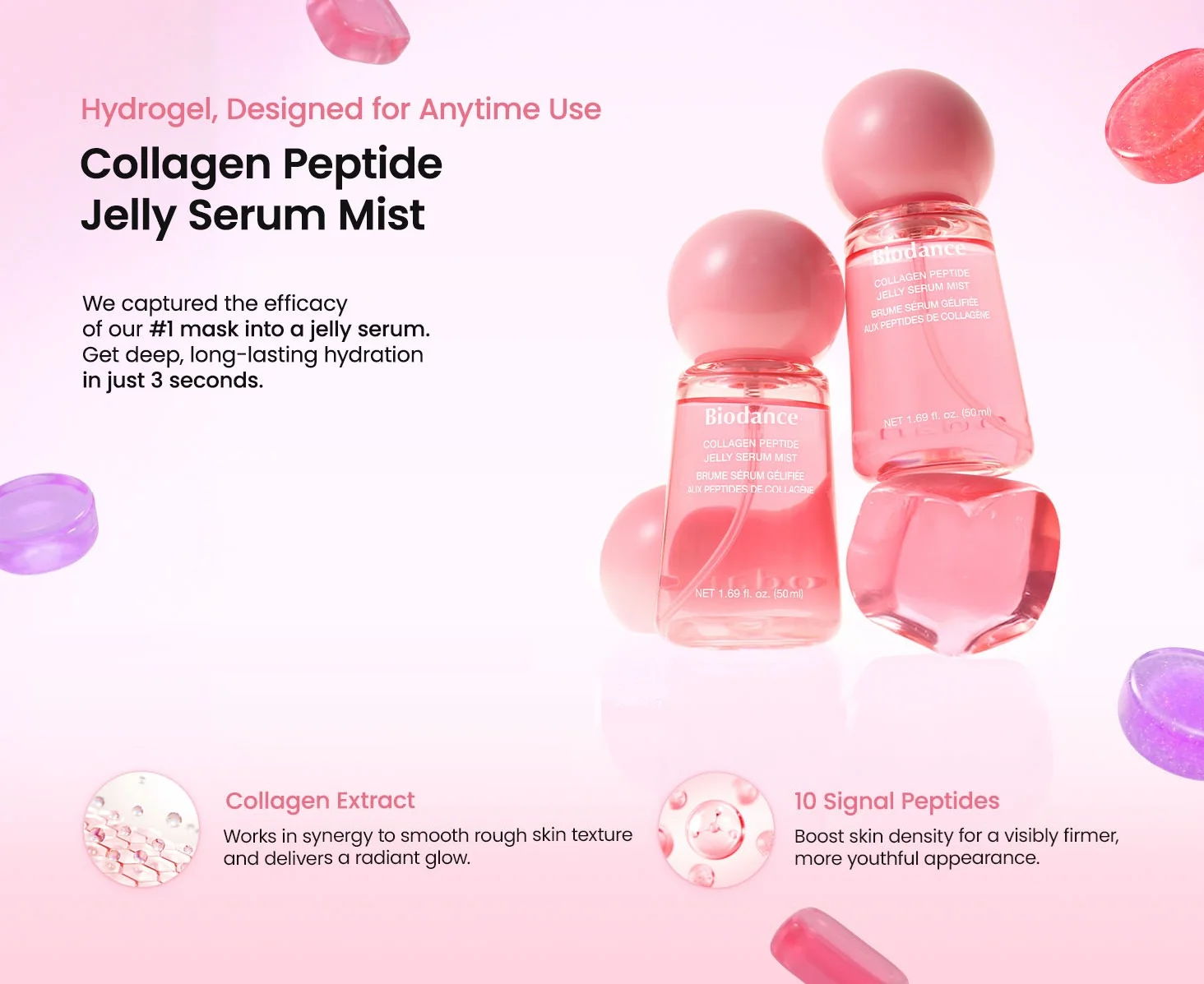 Biodance Collagen Peptide Jelly Serum Mist 1.69 fl. oz.(50ml) detail 1