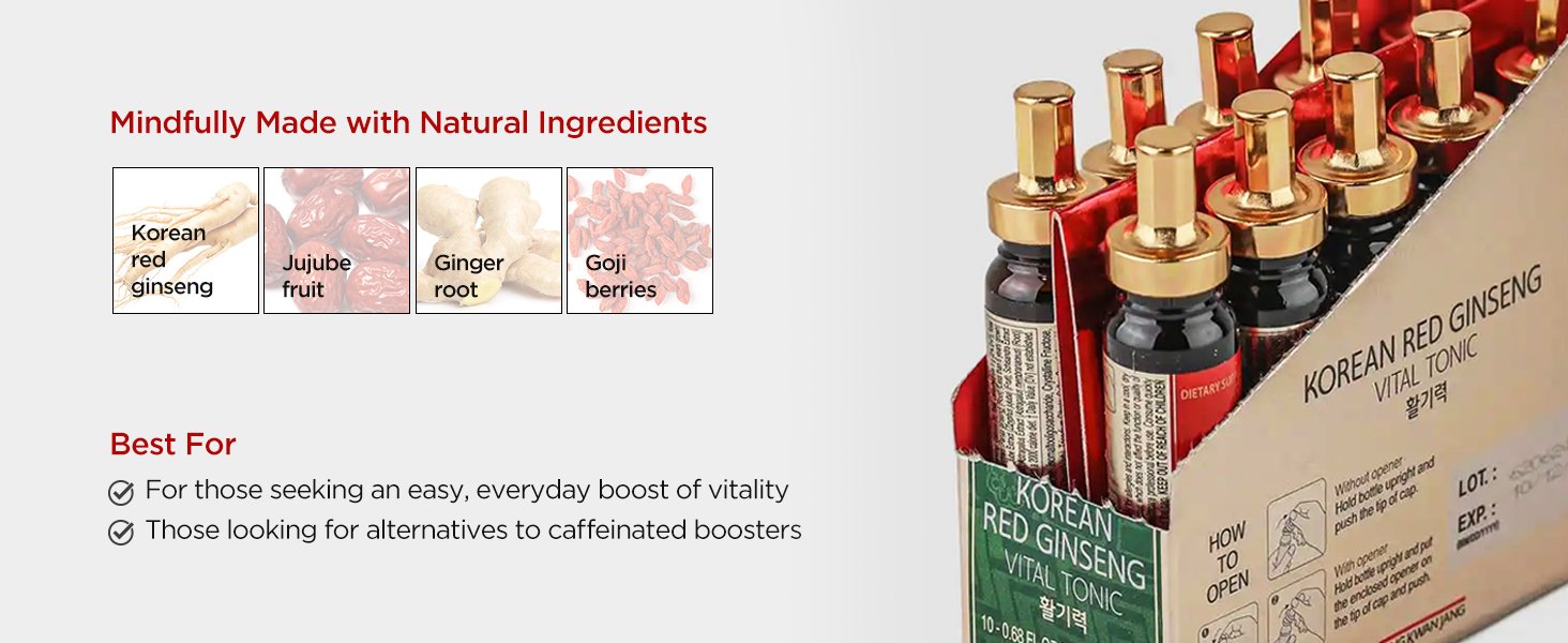 JUNG KWAN JANG Vital Tonic 0.68 fl. oz.(20ml) x 10ea detail 2