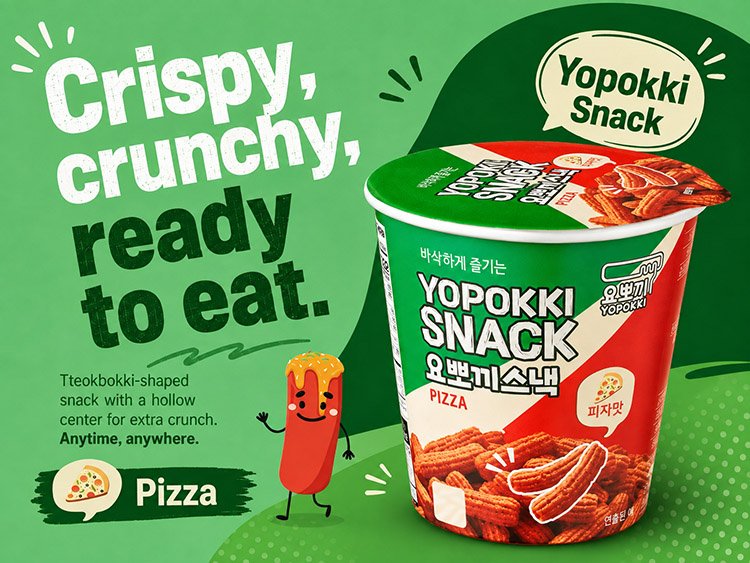 YoungPoong Yopokki Snack Pizza Cup 1.8 oz.(50g) detail 2
