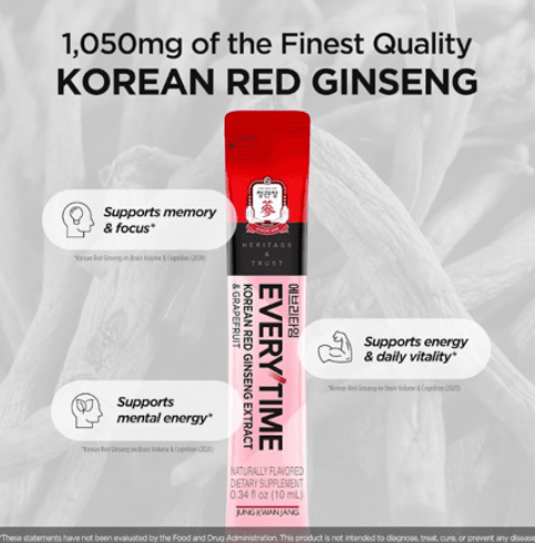 JUNG KWAN JANG Korean Red Ginseng & Grapefruit 0.34 fl. oz.(10ml) x 10ea detail 3