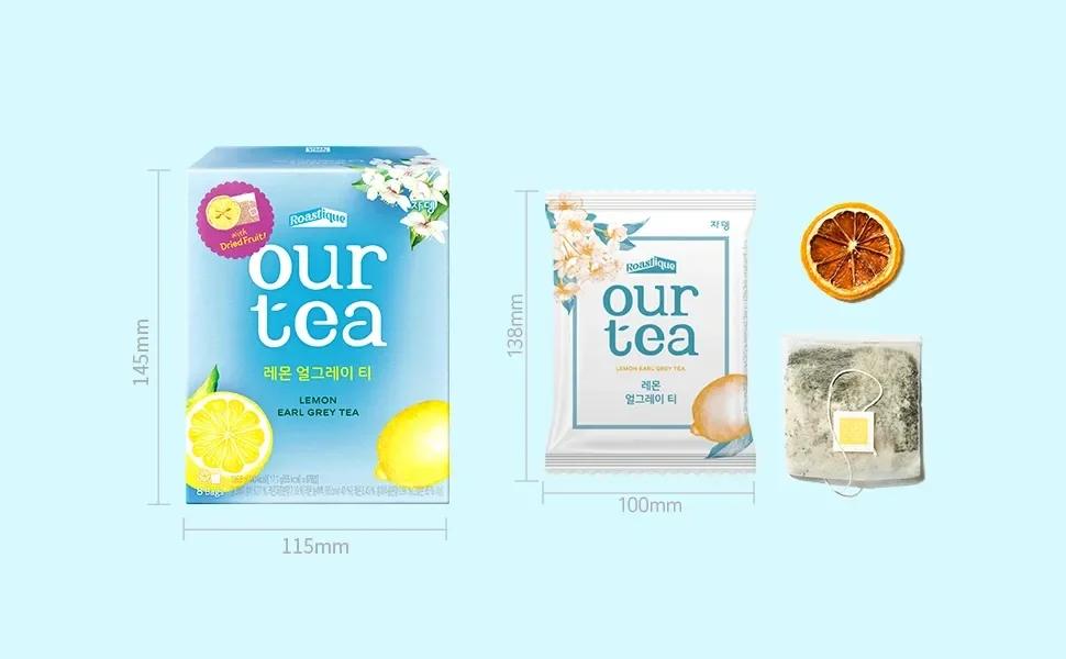 JARDIN Roastique Our Tea Lemon earlgrey Tea 0.6 oz.(17.1g) x 8ea detail 4