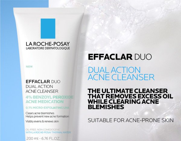 La Roche Posay Effaclar 4% BPO Cleanser 6.76 fl. oz.(200ml) detail 2