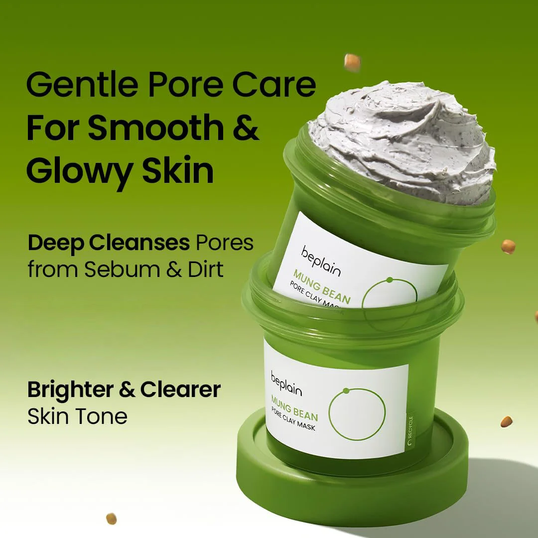 beplain Mung Bean Pore Clay Mask 4.05 fl. oz.(120ml) detail 3