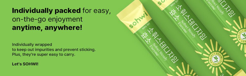 Sohwi Steady Enzyme 0.1 oz.(3g) x 30ea detail 6