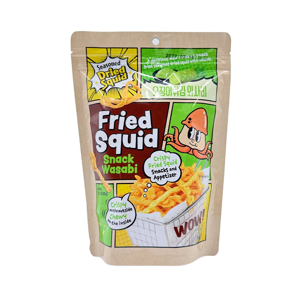 Sunfood Fried Squid Snack Wasabi 2.82 oz.(80g) detail 2