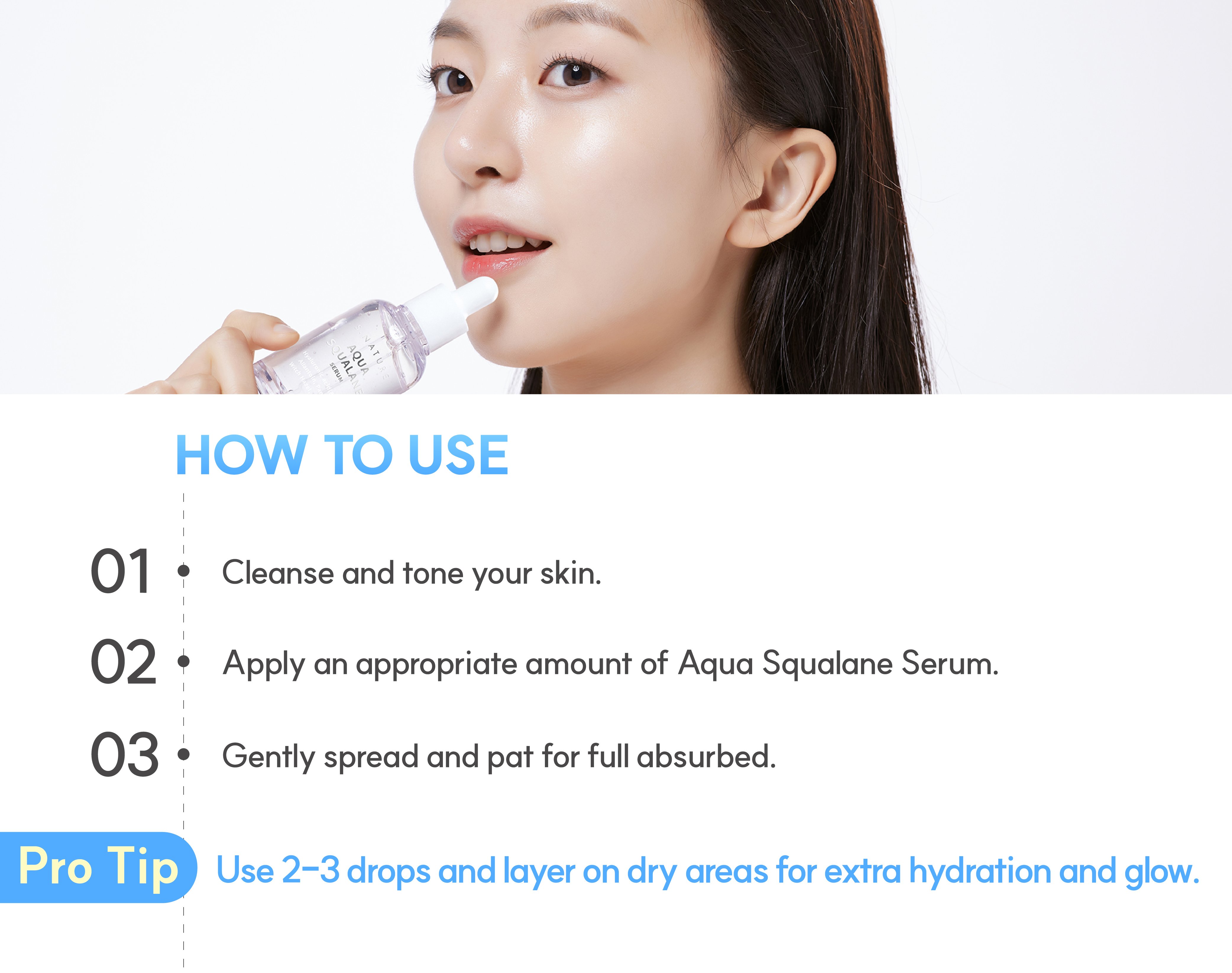S.NATURE Aqua Squalane Serum 1.69 fl. oz.(50ml) detail 3