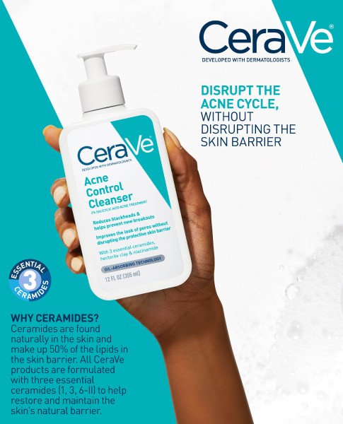 CeraVe Acne Control Cleanser 8 fl. oz.(237ml) detail 4