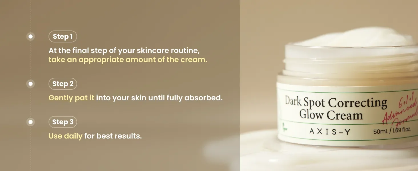 AXIS-Y Dark Spot Correcting Glow Cream 1.69 fl. oz.(50ml) detail 4