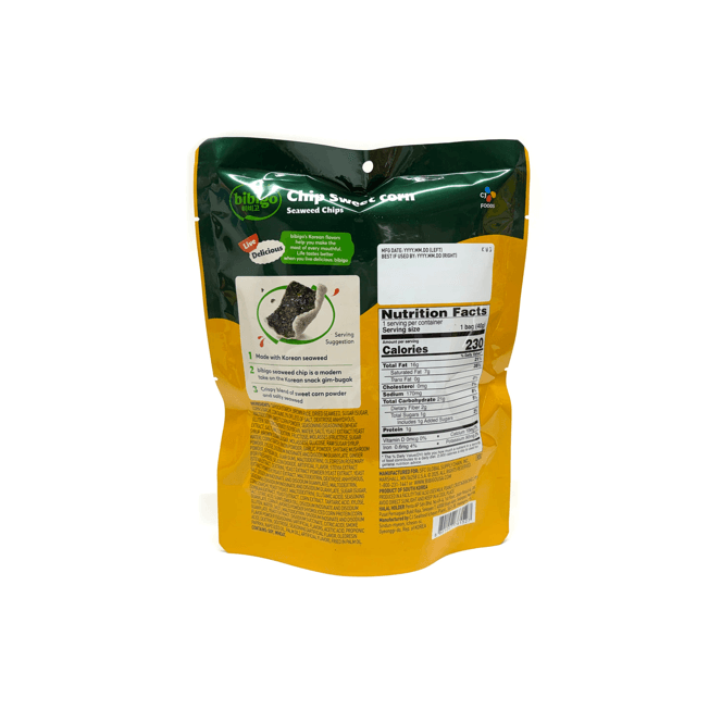 CJ Bibigo Chip Sweetcorn Flavor 1.41 oz.(40g) detail 2