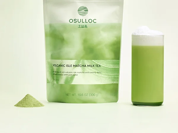 OSULLOC Volcanic Isle Matcha Milk Tea 10.6 oz.(300g) detail 2