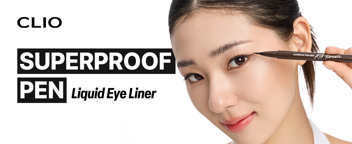 [2colors] CLIO Superproof Pen Liner Kill Black 0.01 fl. oz.(0.55ml) detail 1