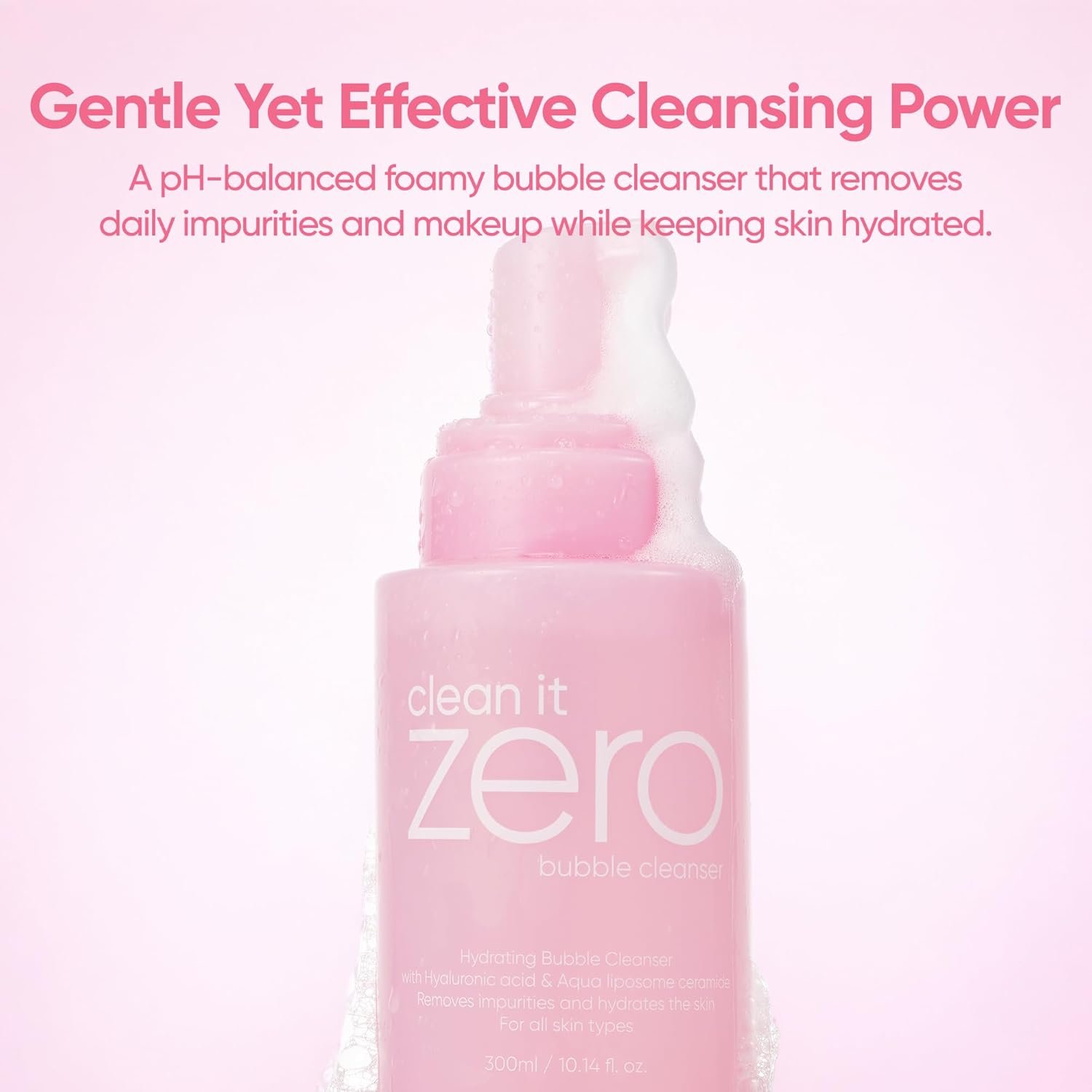 BANILA CO Clean It Zero Bubble Cleanser 10.14 fl. oz.(300ml) detail 6