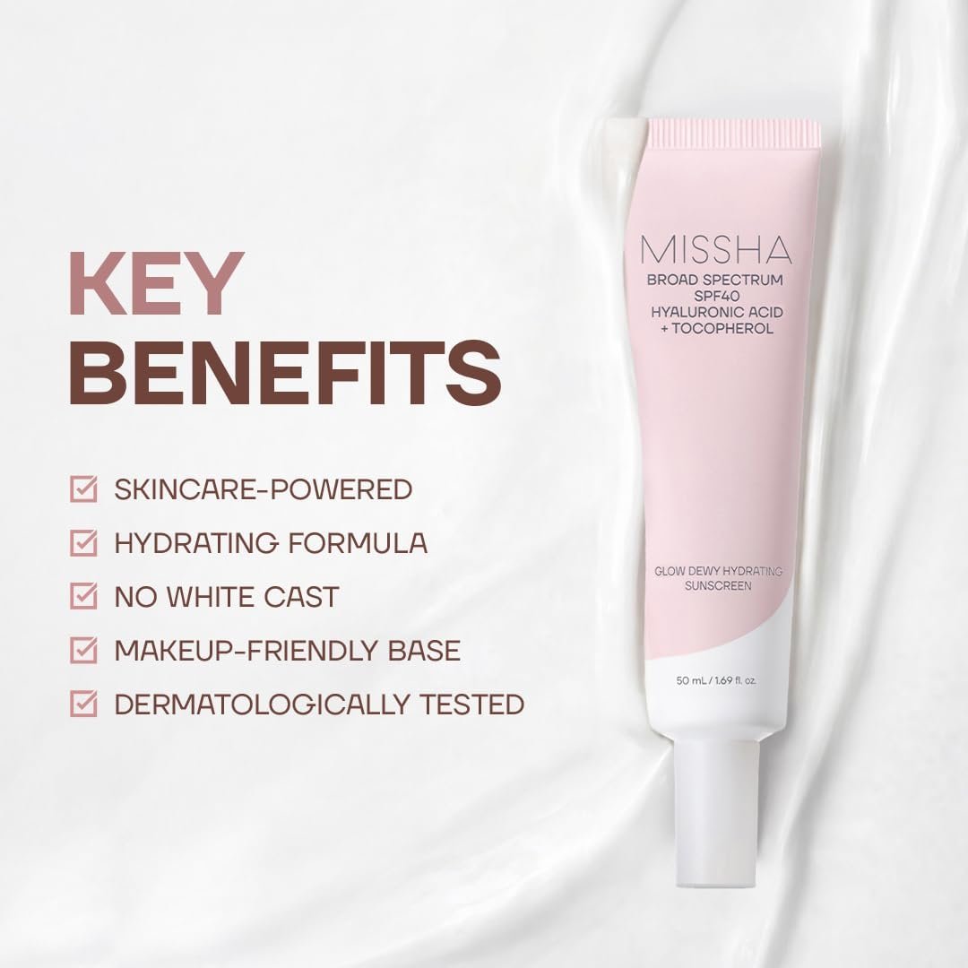 MISSHA Glow Dewy Hydrating Suncreen 1.69 fl. oz.(50ml) detail 2