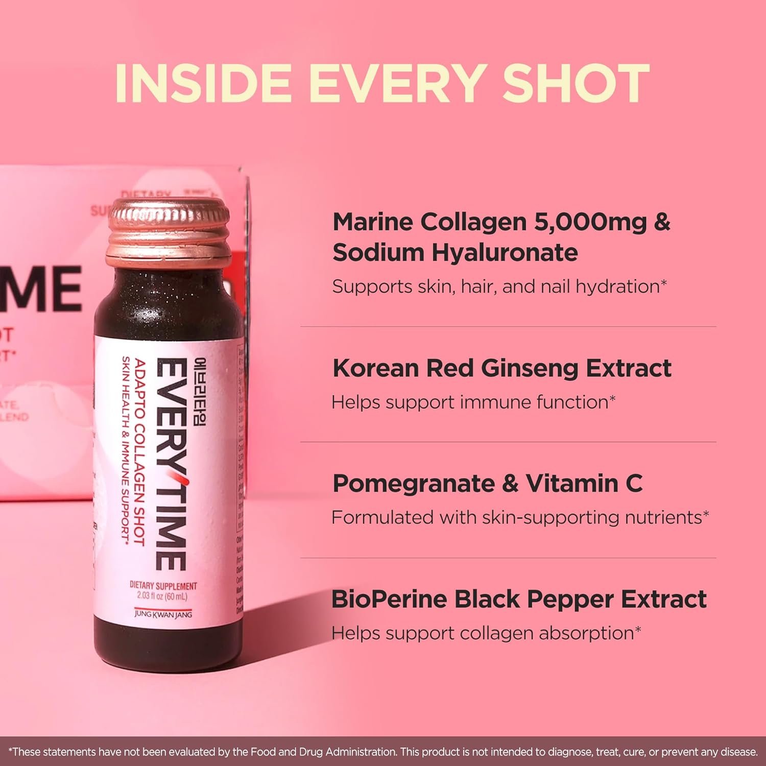 JUNG KWAN JANG Adapto Collagen Immune Support 2.03 fl. oz.(60ml) x 10ea detail 5