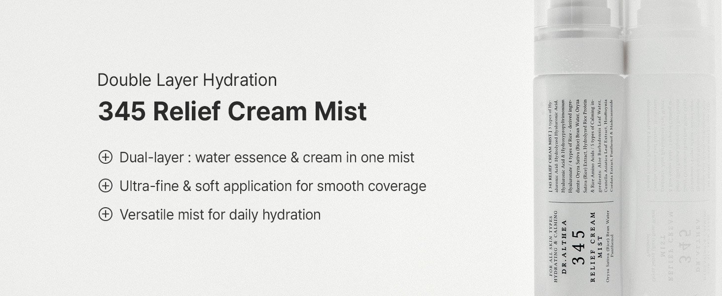 Dr.Althea 345 Relief Cream & Mist Duo Set (Cream 1.69 fl. oz.(50ml) + Mist 3.38 fl. oz.(100ml)) detail 6