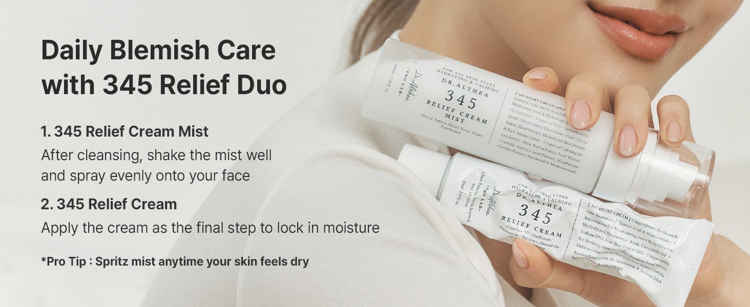 Dr.Althea 345 Relief Cream & Mist Duo Set (Cream 1.69 fl. oz.(50ml) + Mist 3.38 fl. oz.(100ml)) detail 9