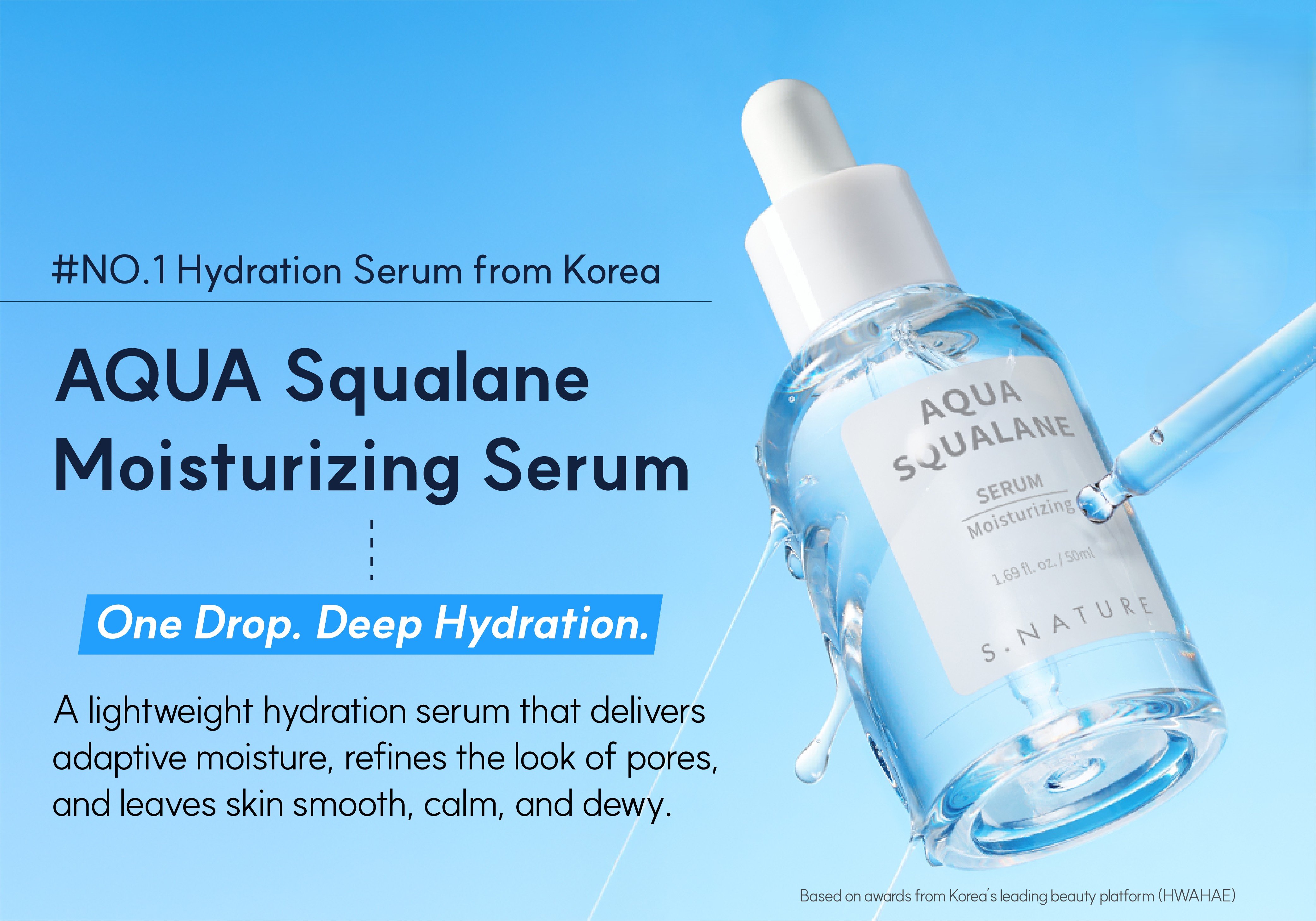 S.NATURE Aqua Squalane Serum 1.69 fl. oz.(50ml) detail 1