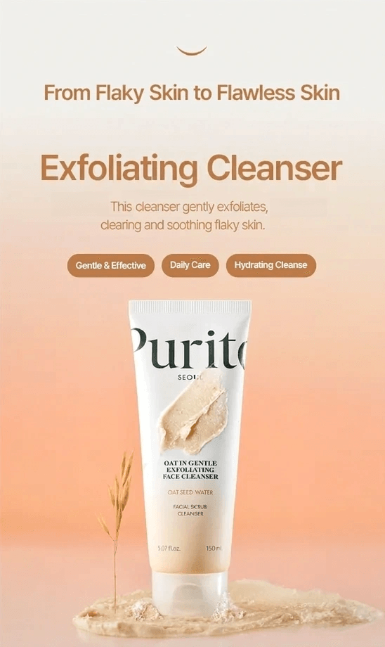 PURITO SEOUL Oat In Gentle Exfoliating Face Cleanser 5.07 fl. oz.(150ml) detail 1
