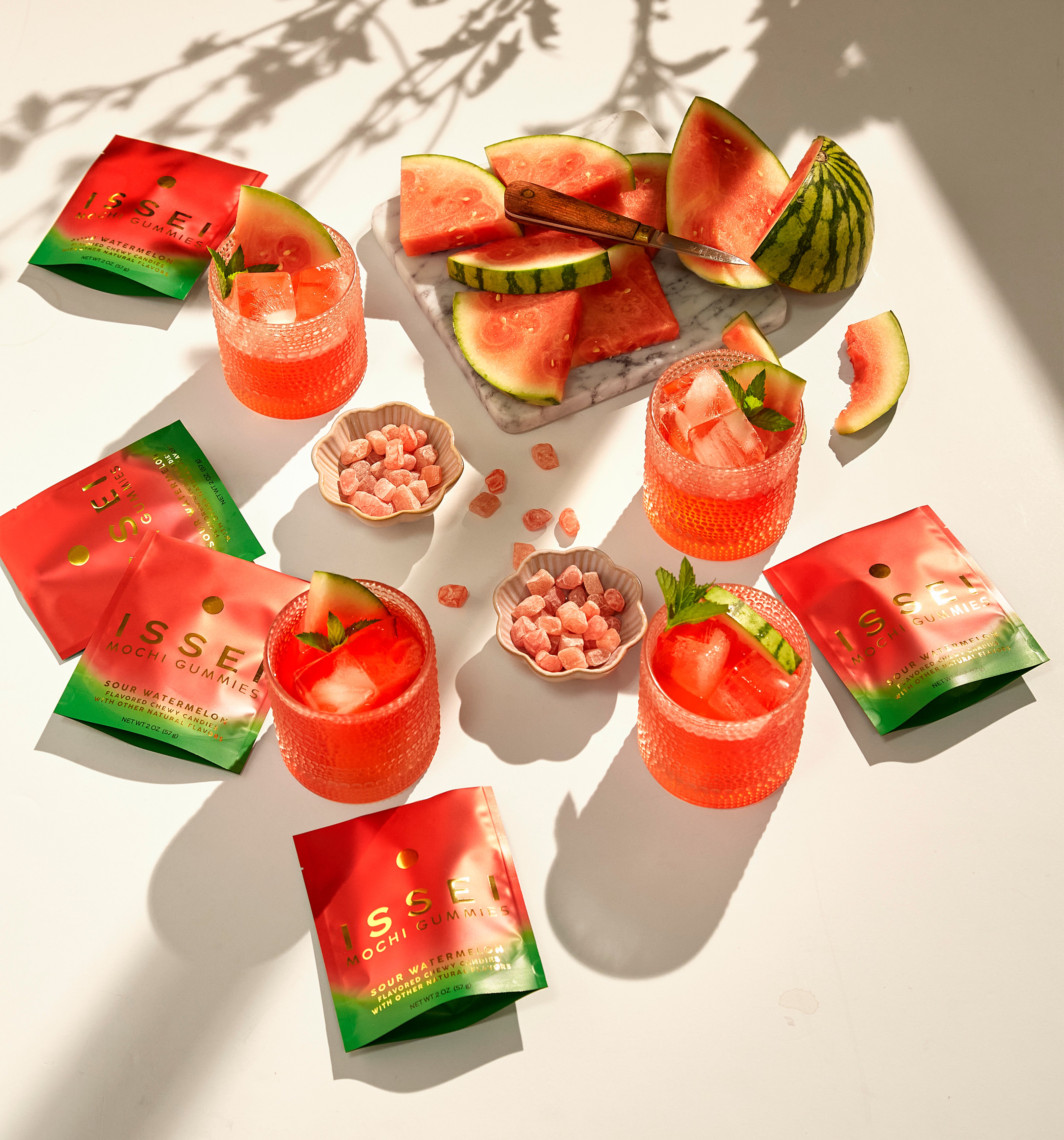 [3flavors] Issei Sour Watermelon Mochi Gummies 2 oz.(57 g) detail 5