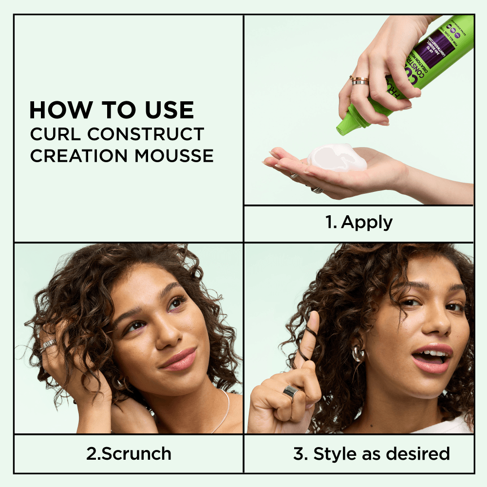 Garnier Fructis Curl Construct Creation Mousse With Coconut Water 6.8 oz.(192g) detail 4