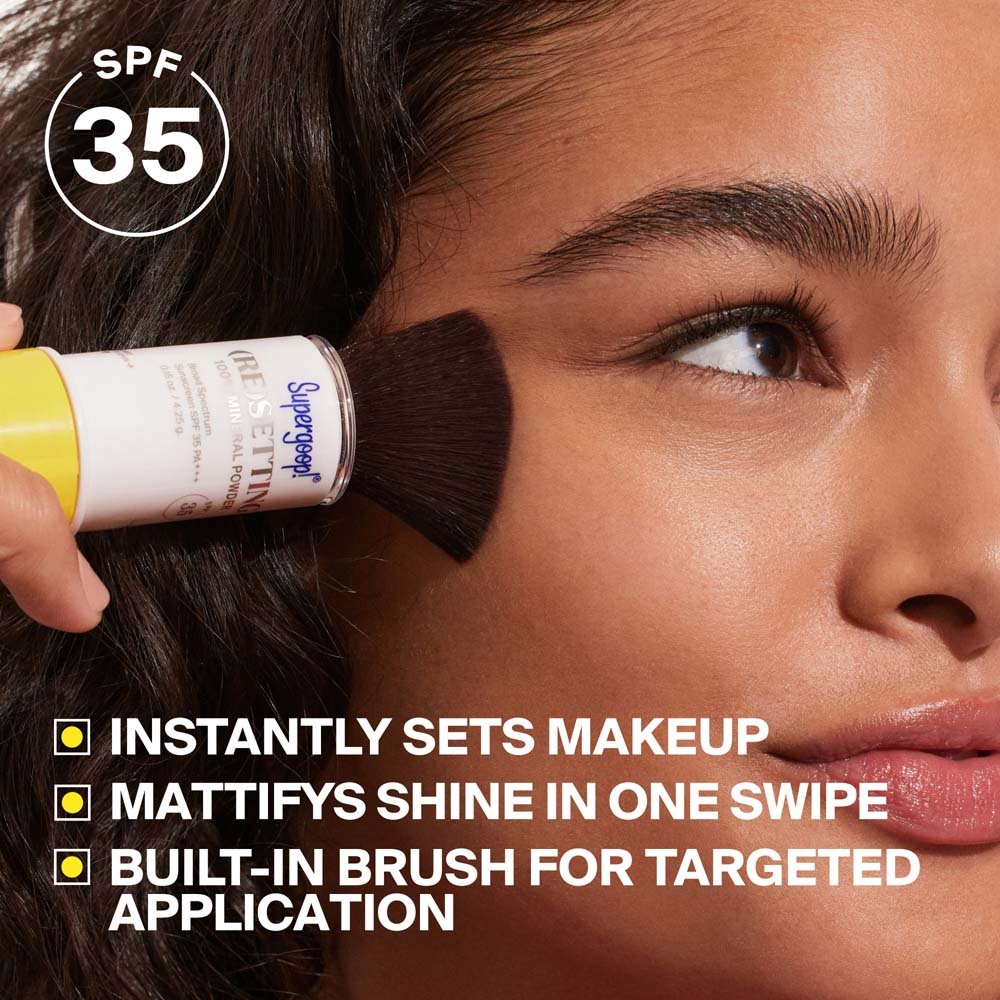 Supergoop! (Re)setting Mineral Powder SPF 35 0.15 oz. Translucent detail 6