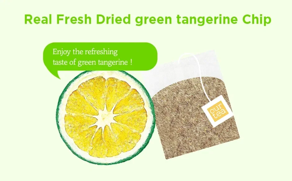JARDIN Roastique Our Tea Jeju Green Tangerine Chamomile Tea 0.6 oz.(16.8g) x 8ea detail 4