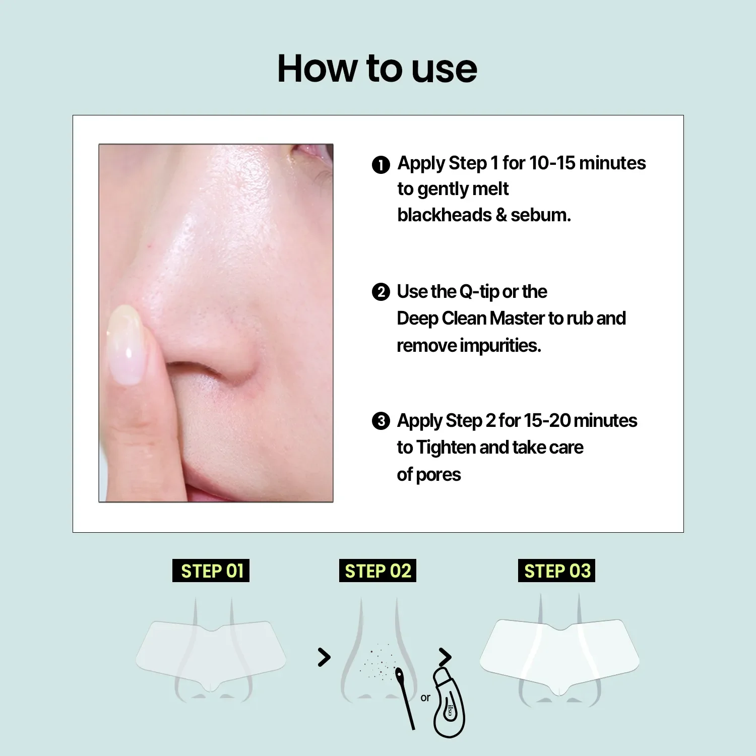 ilso Natural Mild Clear Nose Patch x 5ea detail 2