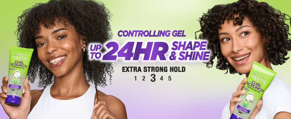 Garnier Fructis Curl Scrunch Controlling Gel With Coconut Water, For Curly Hair 6.8 fl. oz.(200ml) detail 1