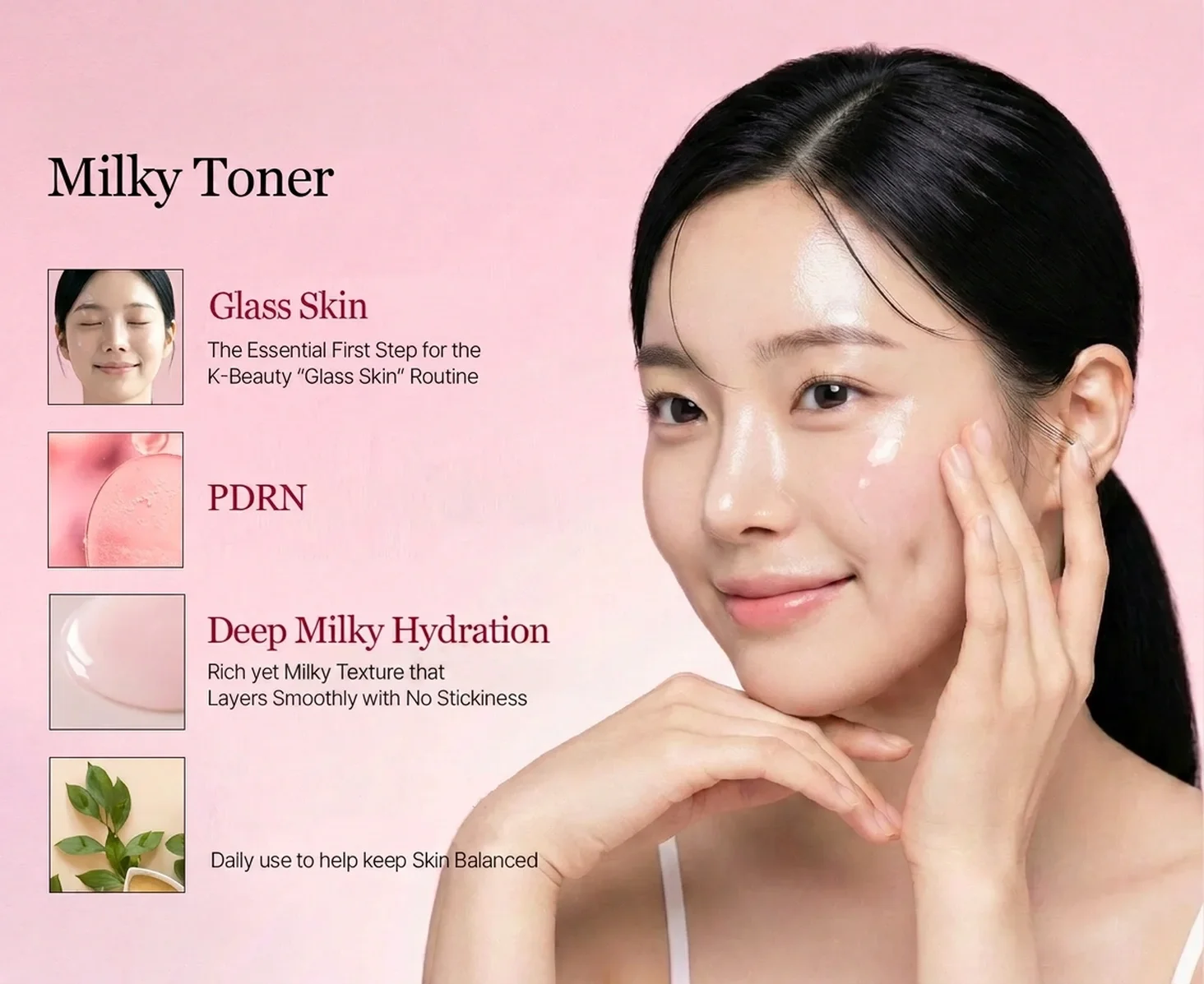 ROUND LAB Camellia Deep Collagen PDRN Milky Toner 5.07 fl. oz.(150ml) detail 2