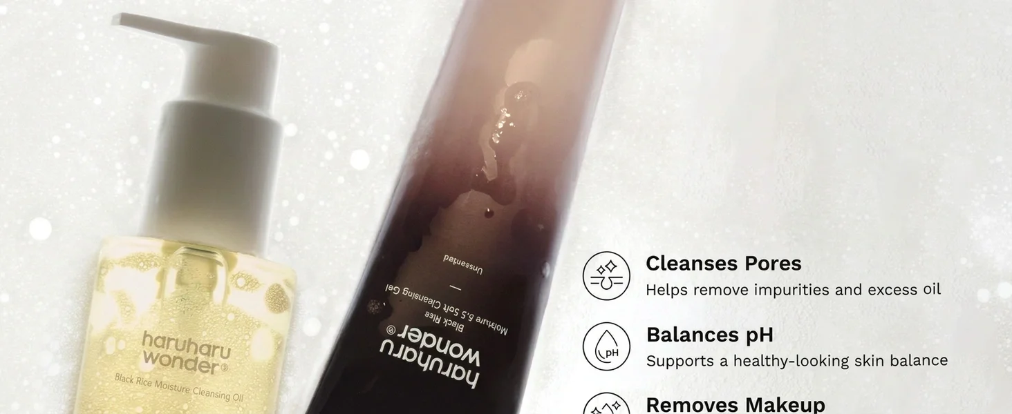 HARUHARU WONDER Complete Cleansing Duo Set (Cleansing Oil 5.07 fl. oz.(150ml) + Cleansing Gel 3.38 fl. oz.(100ml)) detail 4