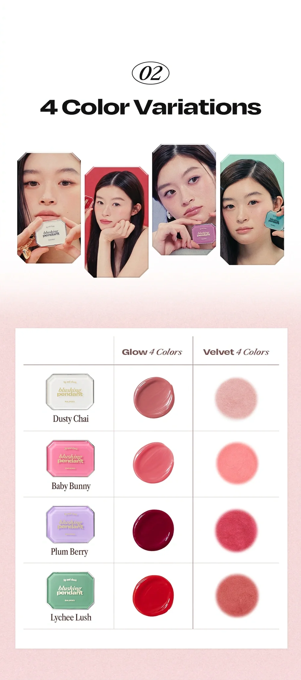 [4types] alternativestereo Lip And Cheek Blushing Pendant 0.09 oz.(2.8g) detail 8