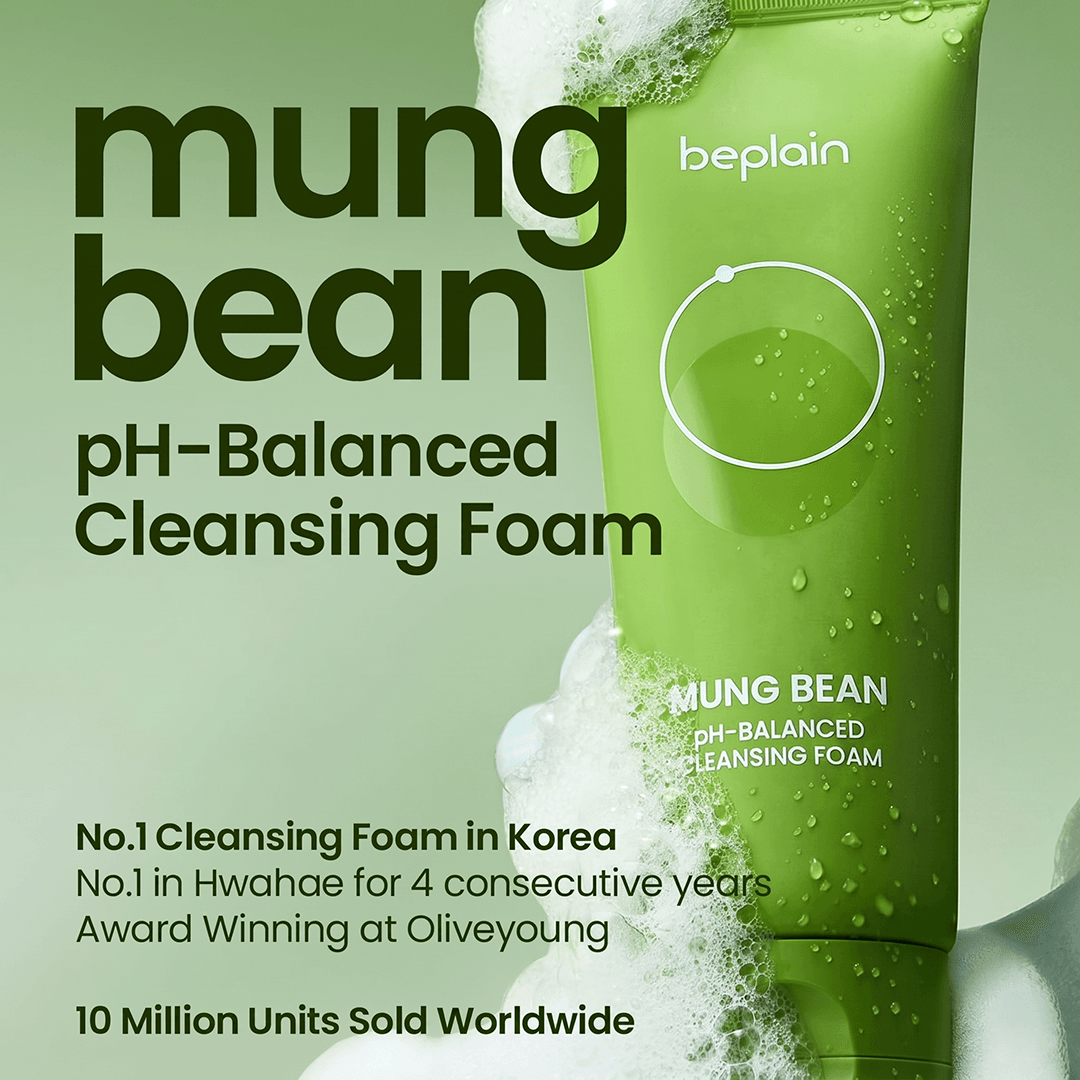 beplain Mung Bean Ph-balanced Cleansing Foam 2.7 fl. oz.(80ml) detail 1