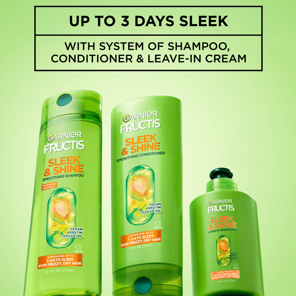 Garnier Fructis Sleek & Shine Intense Smooth Leave-in Conditioner, 10.2 fl. oz.(300ml) detail 4