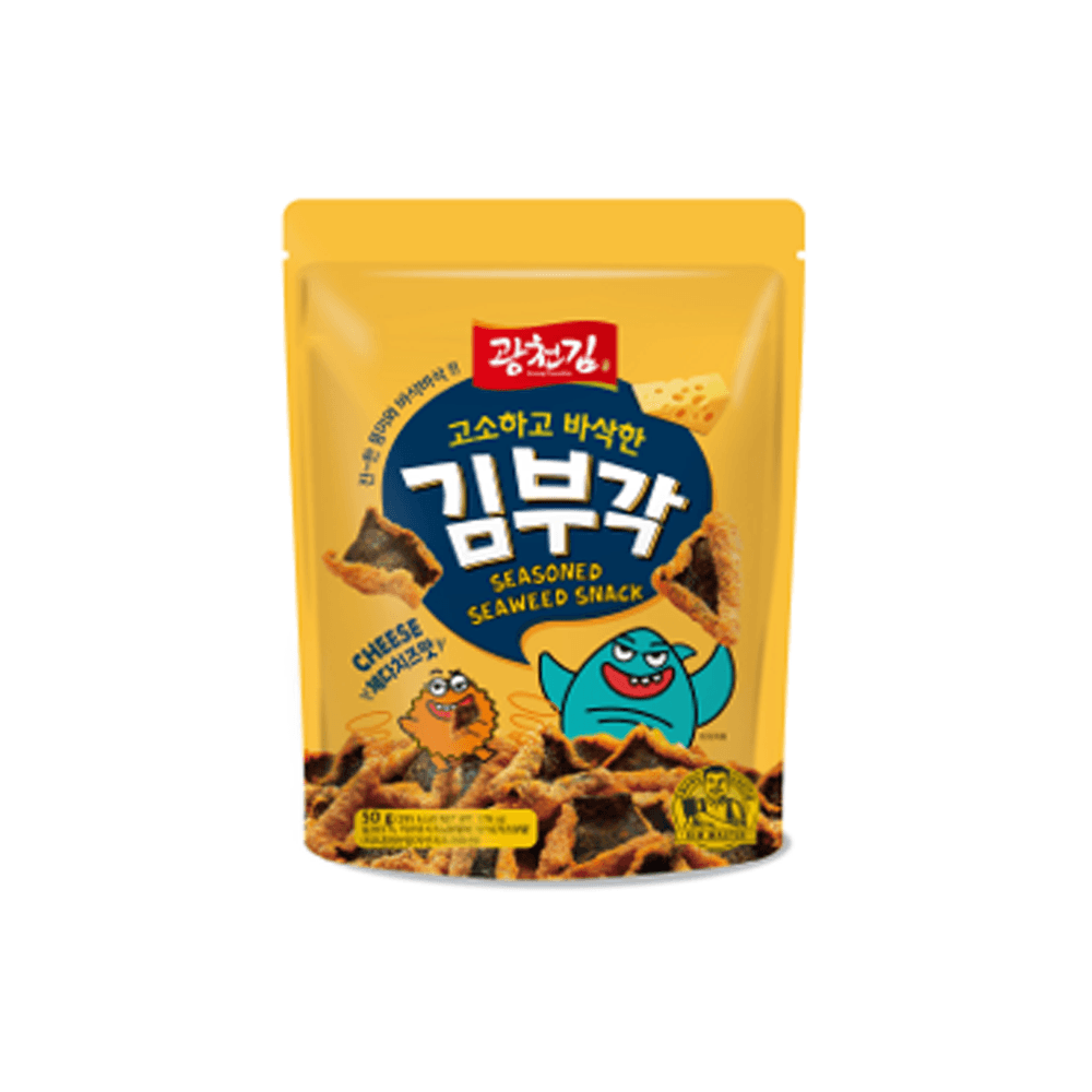 Kwangcheonkim Crispy Seaweed Chips Cheddar Cheese 1.76 oz.(50g) detail 1
