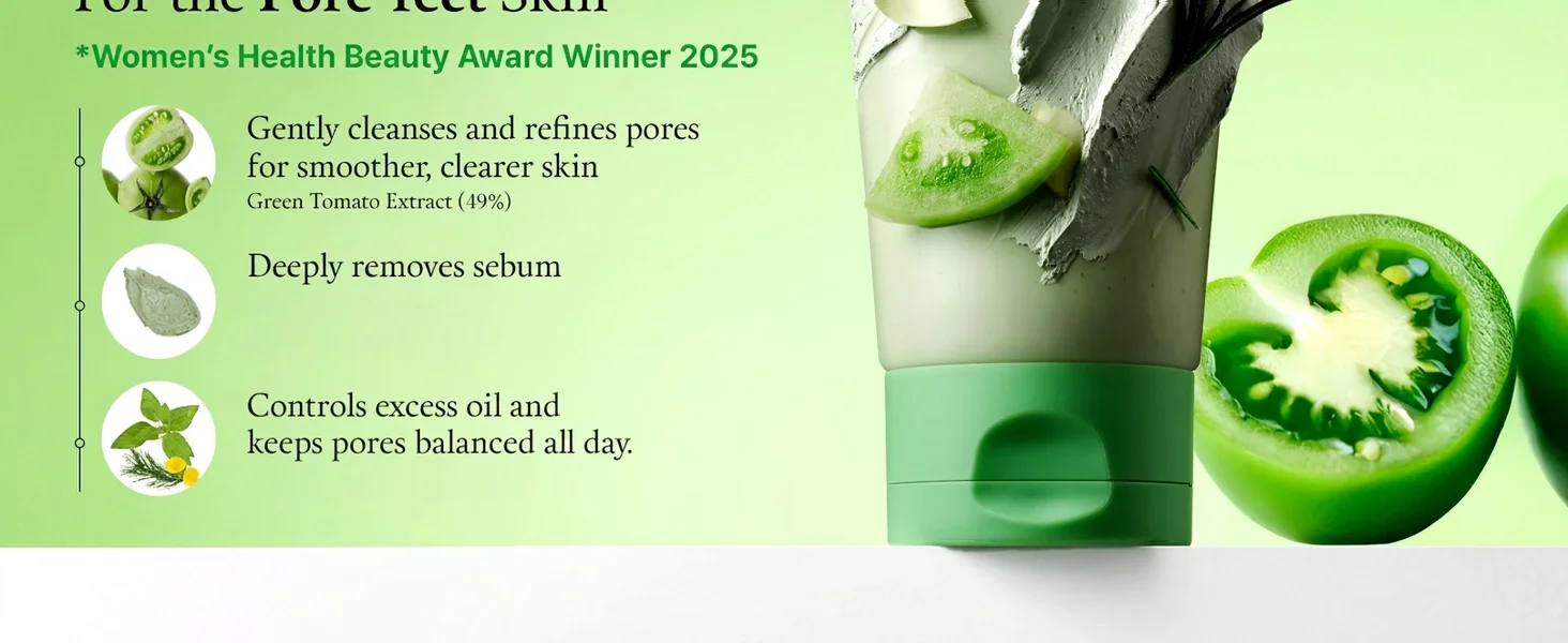 FULLY Green Tomato Clay Mask Cleanser 4.06 fl. oz.(120ml) detail 2