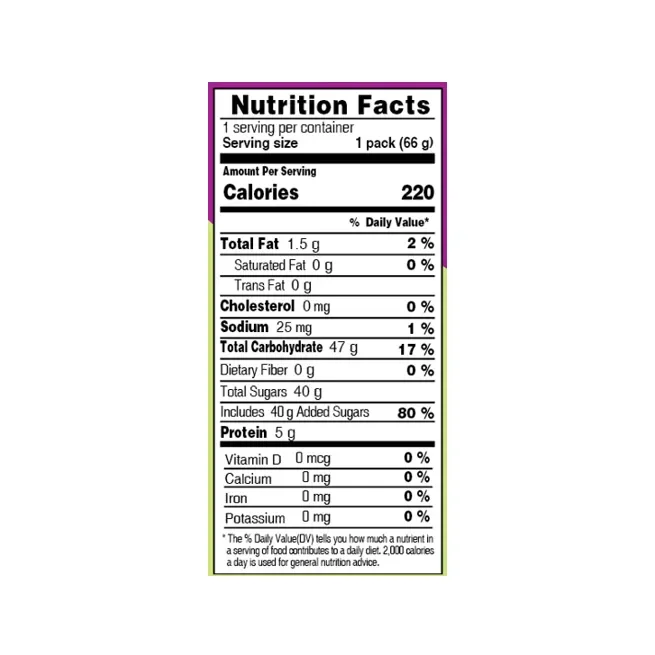 ORION Soft O'jelly Gummy Candy Grape 2.33 oz.(66g) detail 4