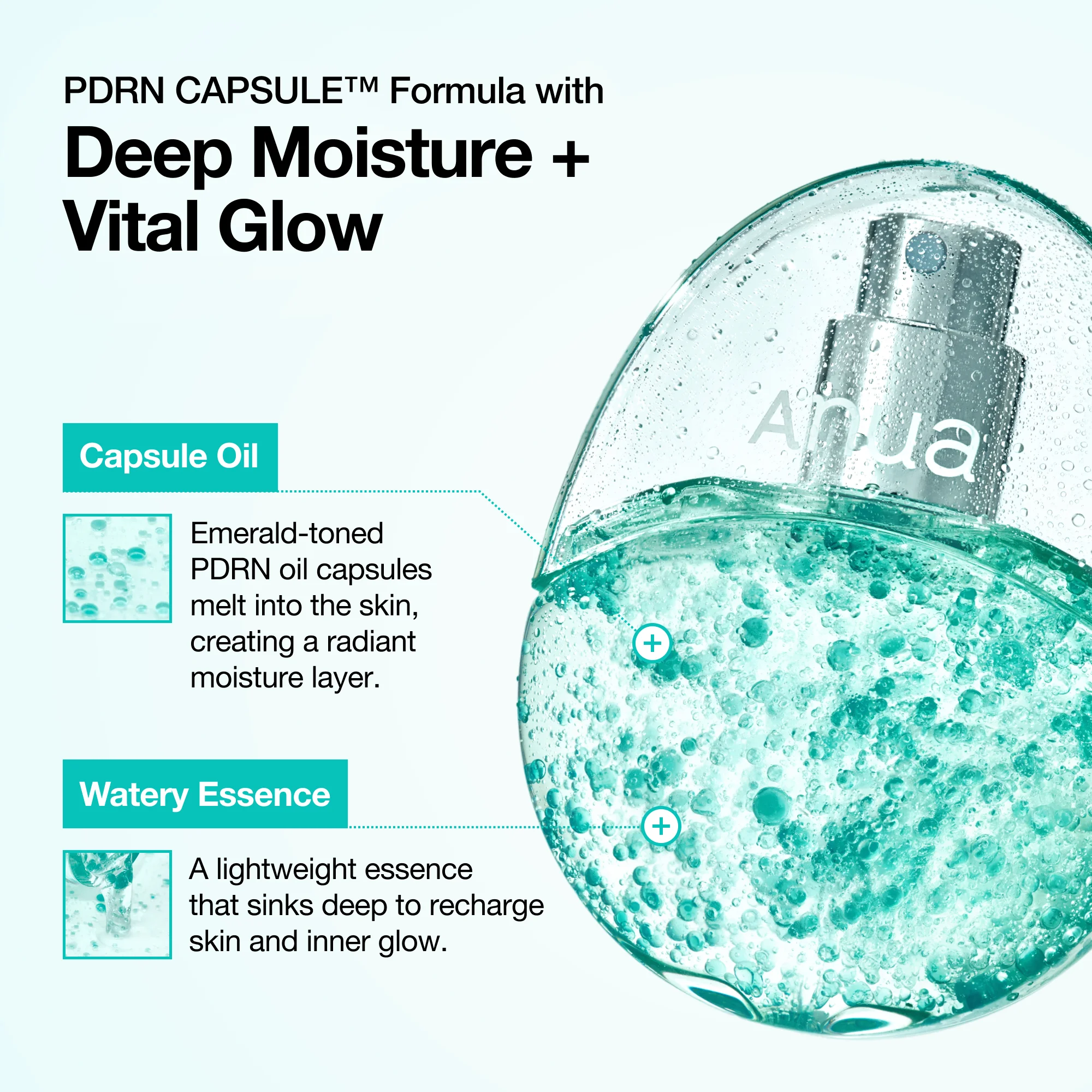 Anua PDRN Hyaluronic Acid Hydrating Capsule Mist 1.01 fl. oz.(30ml) detail 3