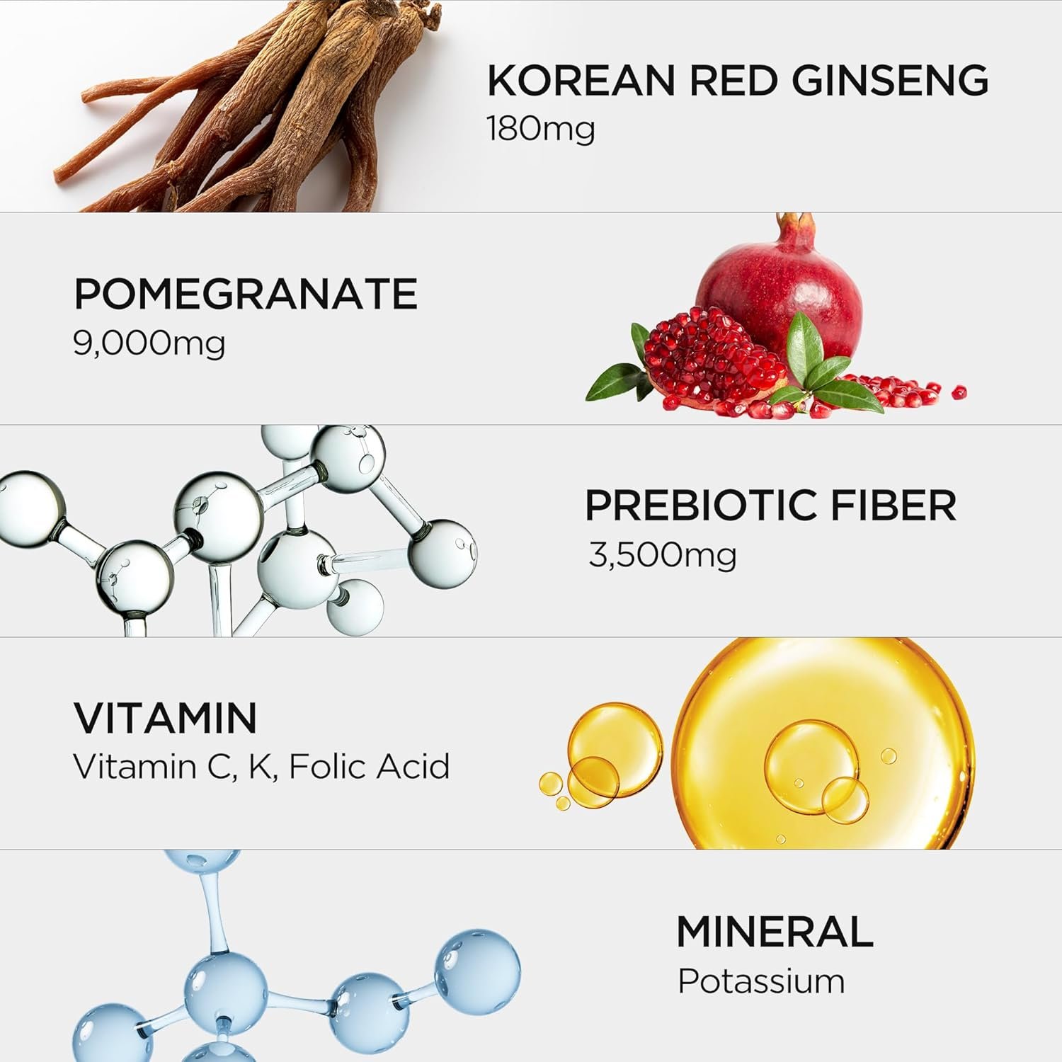 JUNG KWAN JANG Pomegranate With Korean Red Ginseng 1.69 fl. oz.(50ml) x 10ea detail 4